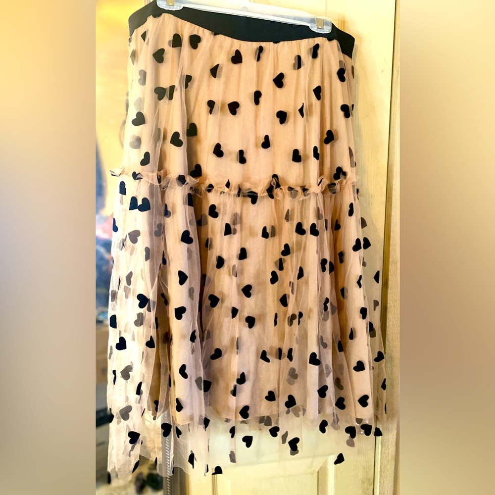 3x SHEIN Gold tulle, A-line skirt